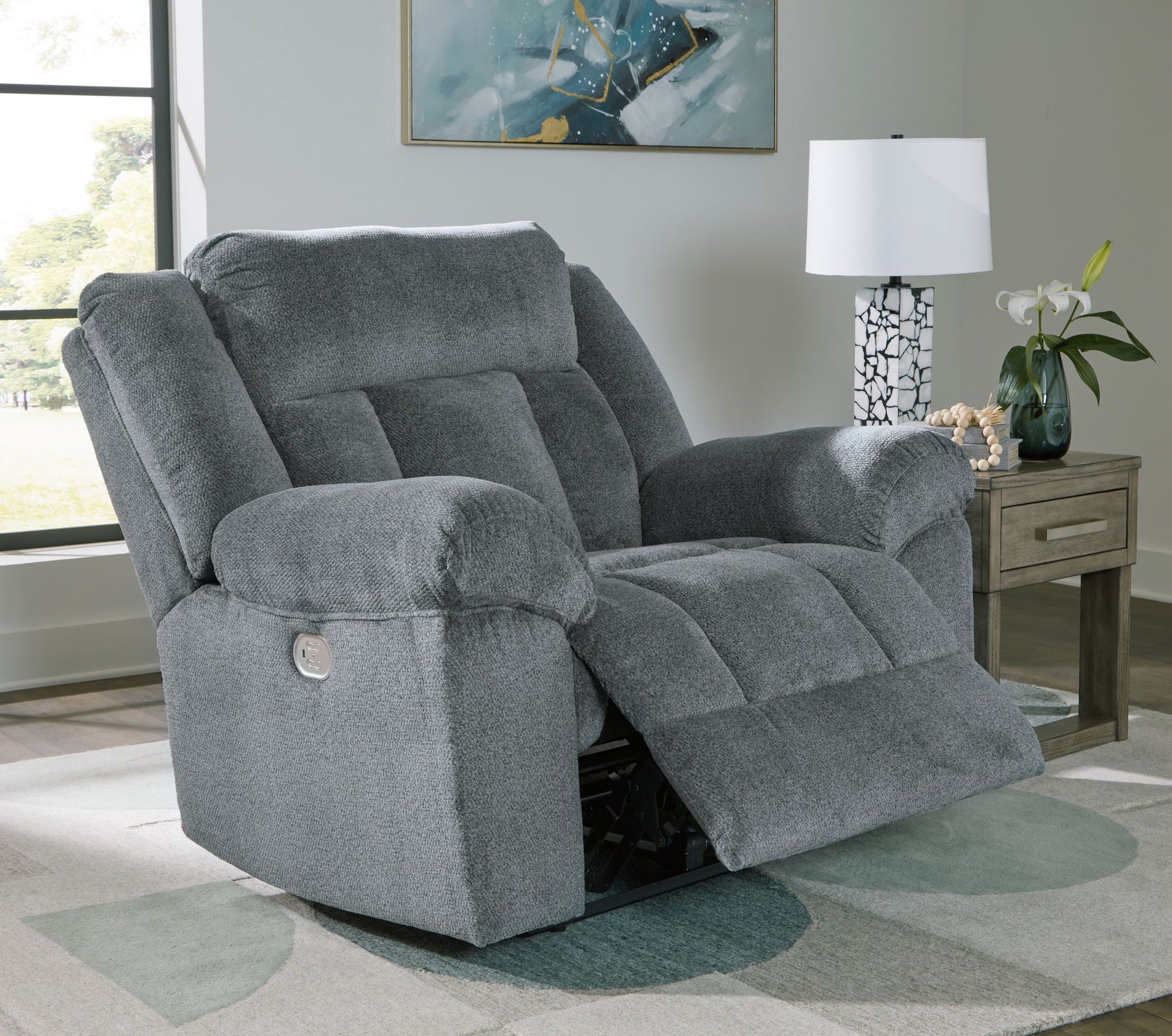 Tip - off - Power Recliner With Adj Headrest - Hornell Furniture Outlet