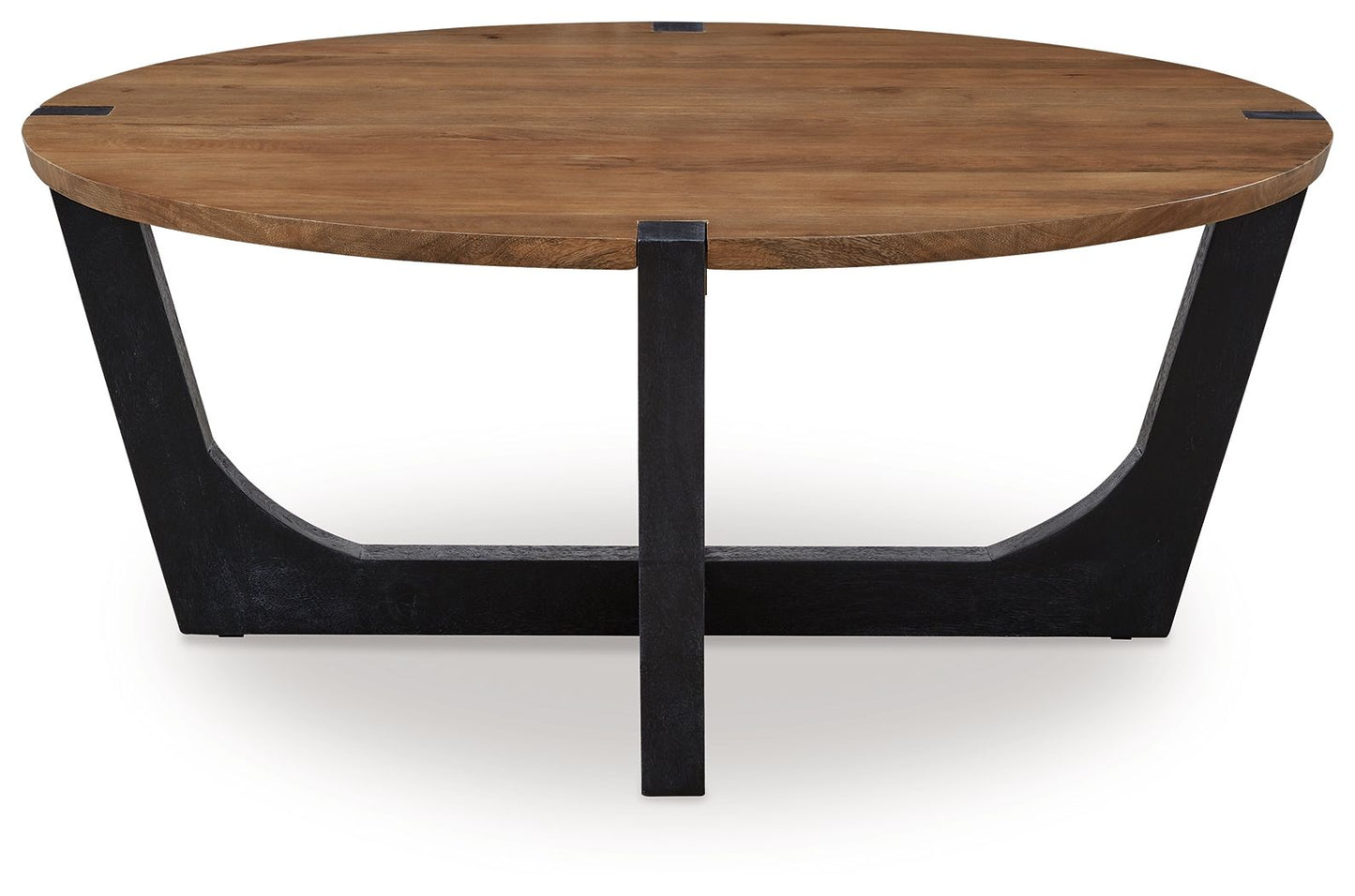 Hanneforth - Round Cocktail Table - Brown - Hornell Furniture Outlet