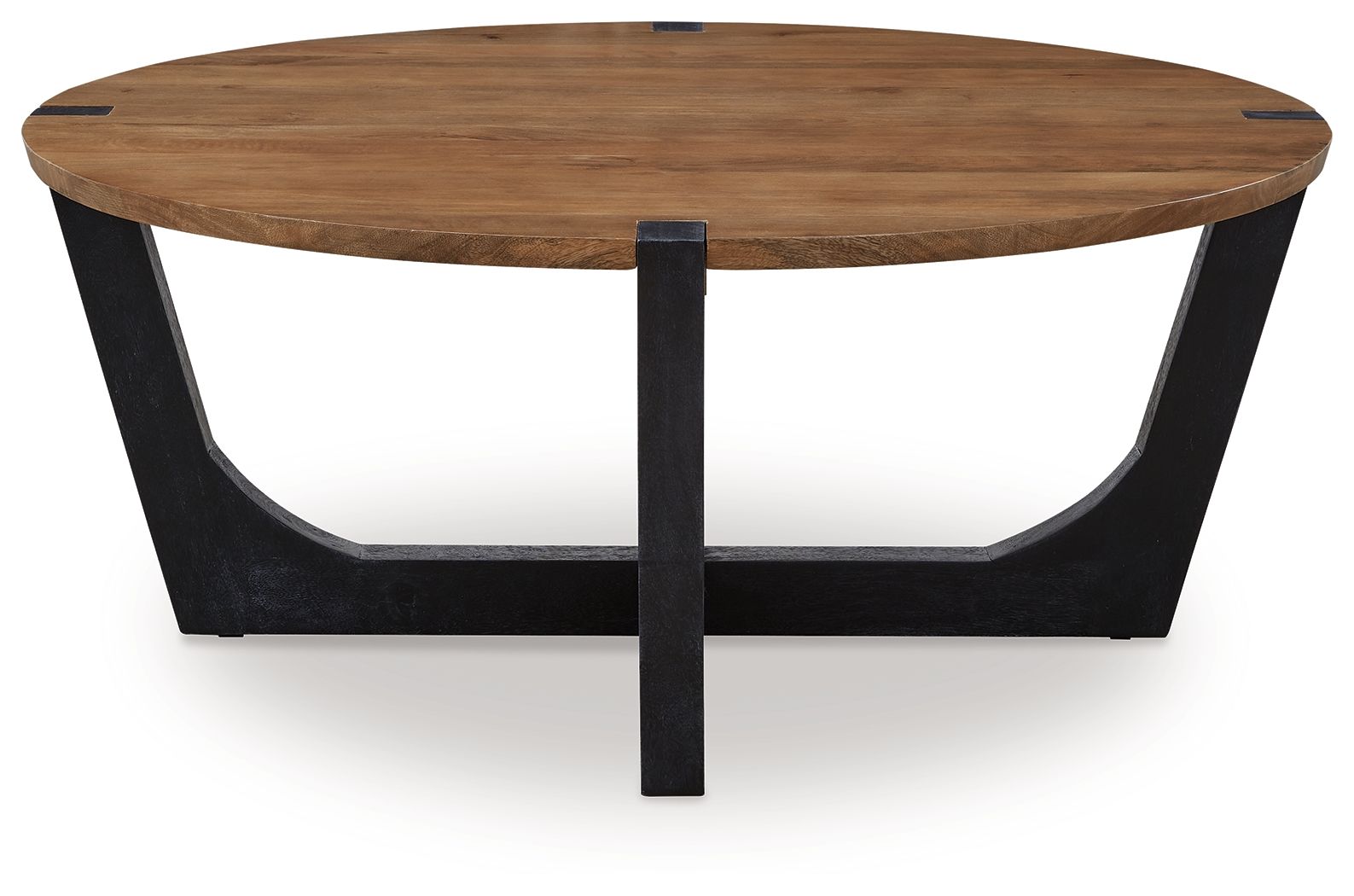 Hanneforth - Round Cocktail Table - Brown - Hornell Furniture Outlet