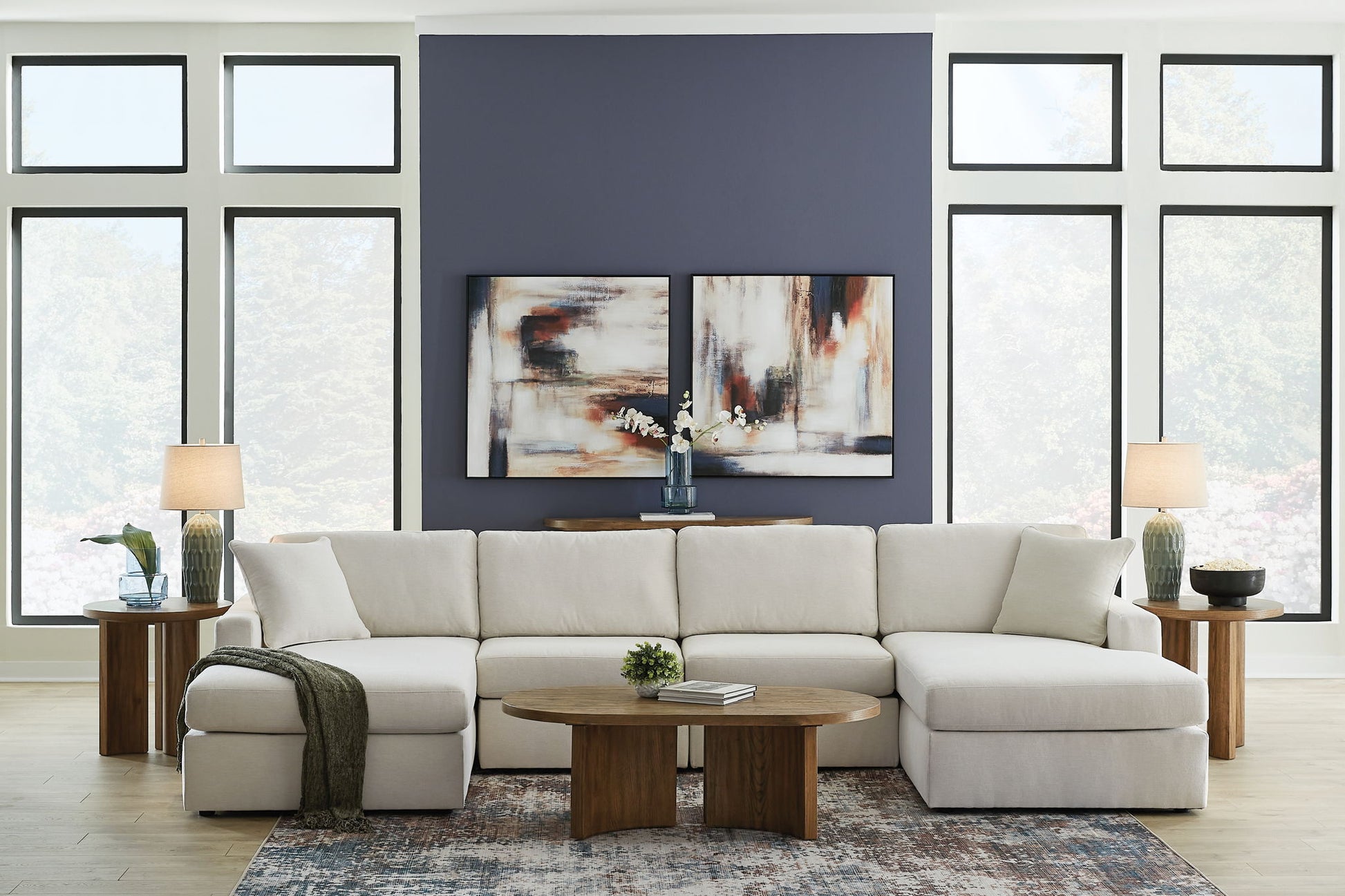 Modmax - Oyster - Sectional - Hornell Furniture Outlet