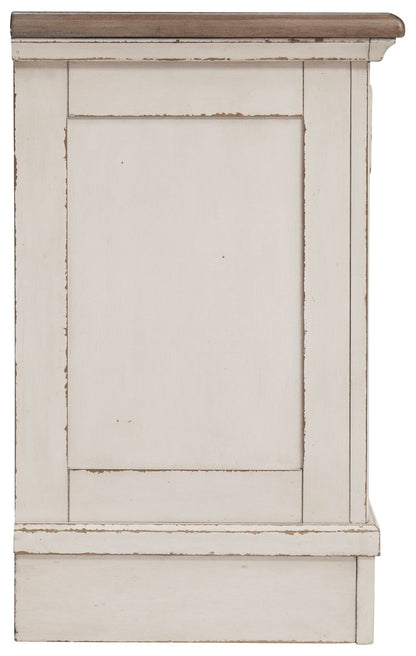 Realyn - White / Brown / Beige - Three Drawer Night Stand - Hornell Furniture Outlet