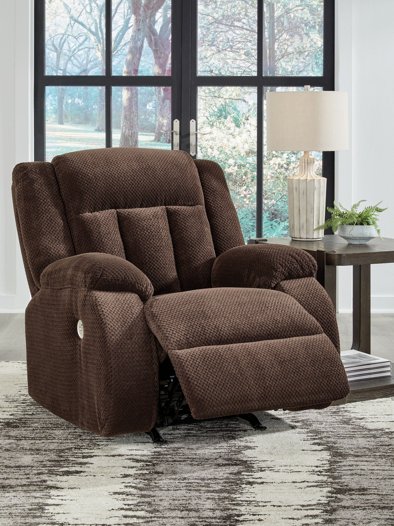 Free Wake - Chocolate - Power Rocker Recliner - Hornell Furniture Outlet
