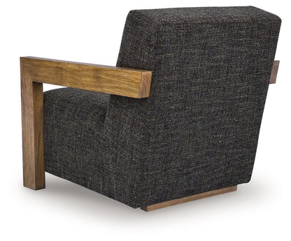 Dorney - Accent Chair - Charcoal / Brown - Hornell Furniture Outlet
