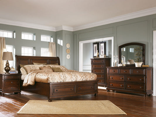 Porter - Sleigh Bedroom Set - Hornell Furniture Outlet