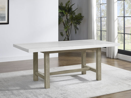 Carena - Rectangular Table - White - Hornell Furniture Outlet