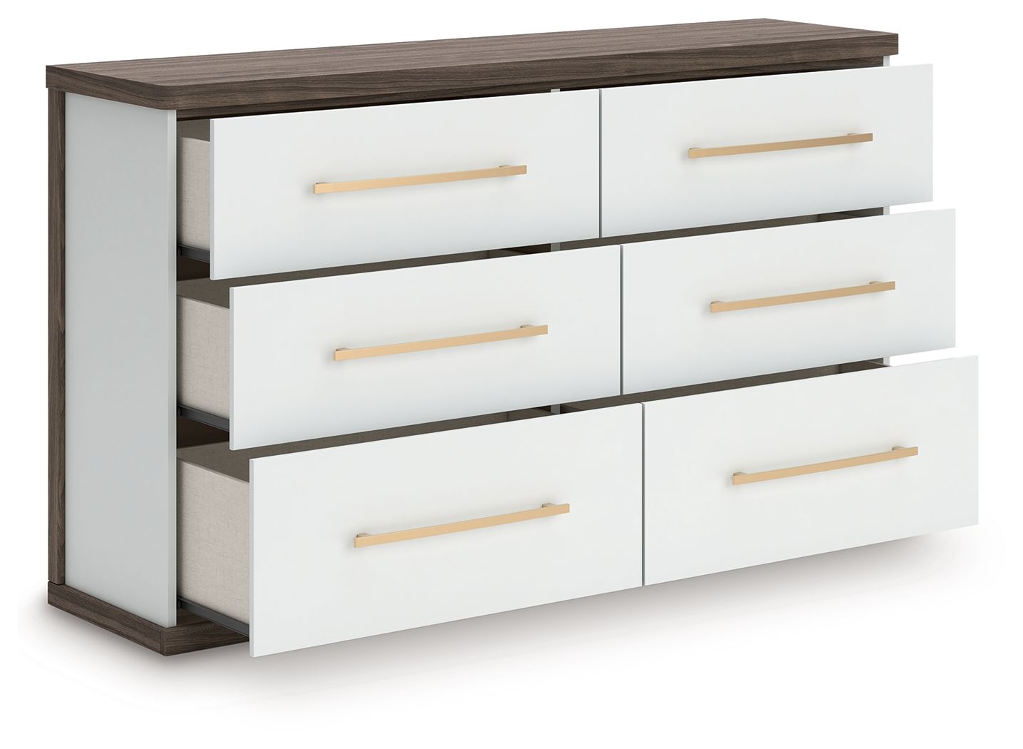 Kendanport - Six Drawer Dresser - Hornell Furniture Outlet