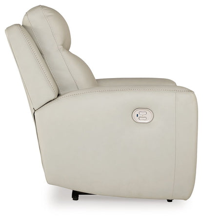 Mindanao - Coconut - 3 Pc. - Power Reclining Sofa, Power Reclining Loveseat With Console, Power Recliner - Hornell Furniture Outlet