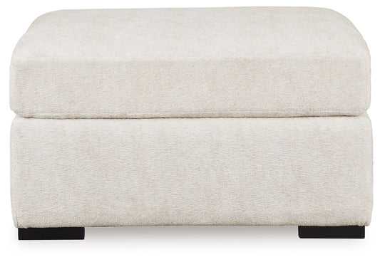 Chessington - Ivory - Oversized Accent Ottoman - Hornell Furniture Outlet