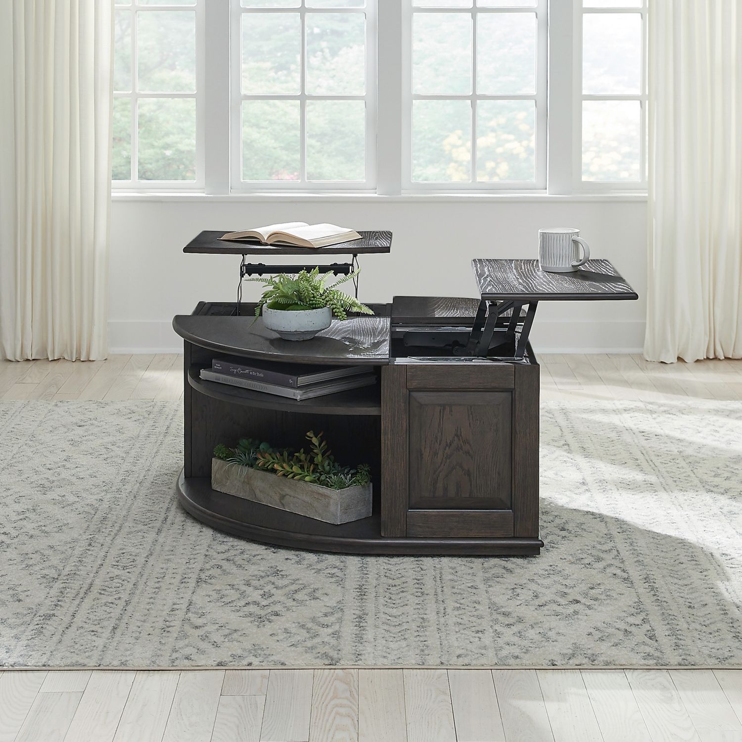 Wallace - Cocktail Table - Brown - Hornell Furniture Outlet