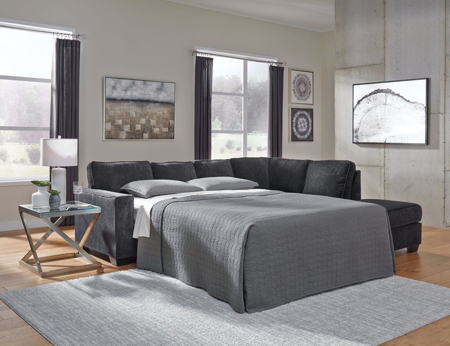 Altari - Sleeper Sectional - Hornell Furniture Outlet