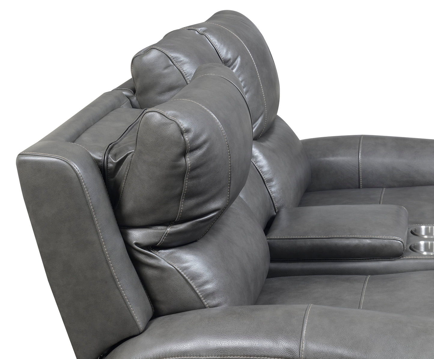 Laurel - Dual Power Console Loveseat - Hornell Furniture Outlet