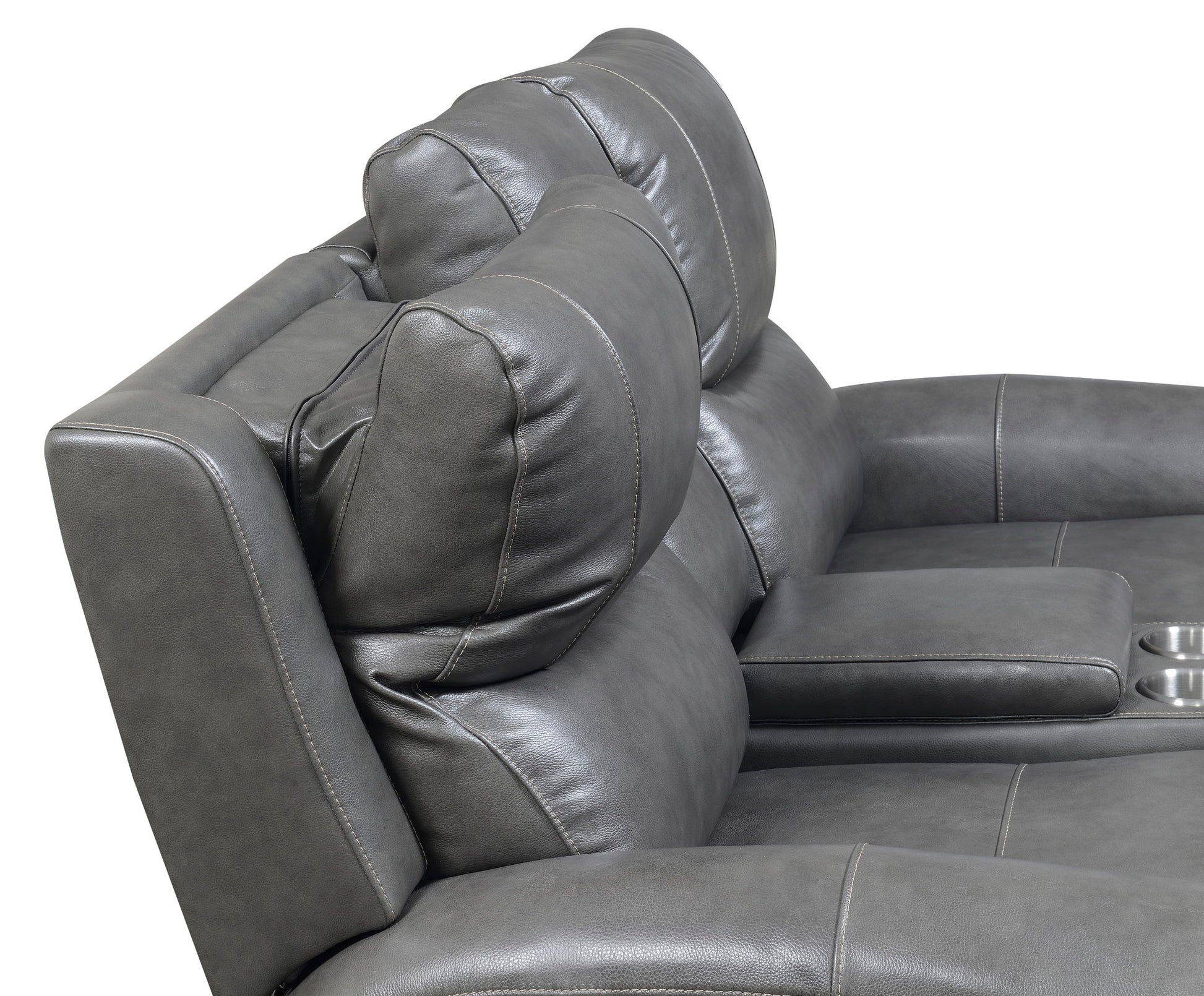 Laurel - Dual Power Console Loveseat - Hornell Furniture Outlet