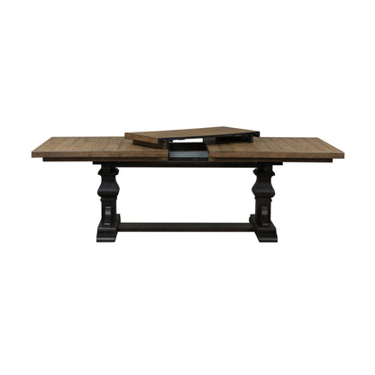 Harvest Home - Trestle Table - Black - Hornell Furniture Outlet