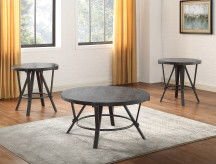 Portland - 3 Piece Table Set - Gray - Hornell Furniture Outlet