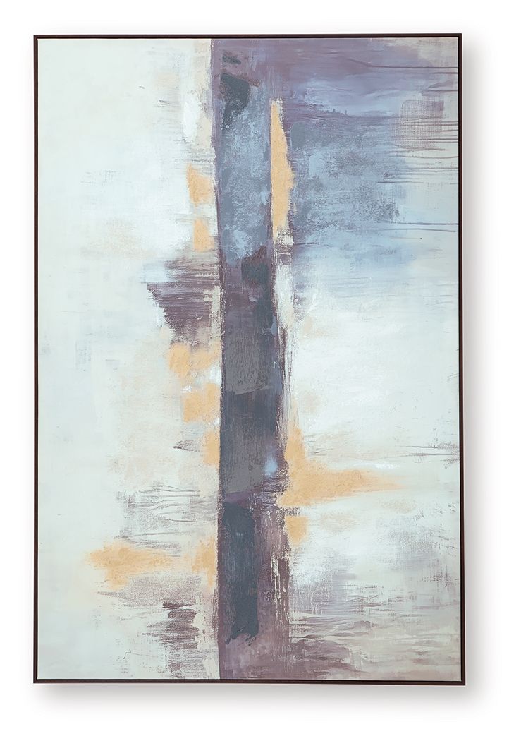 Gatesford - Wall Art - Blue / White / Tan - Hornell Furniture Outlet