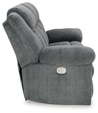 Tip - off - Power Reclining Sofa With Adj Headrest - Hornell Furniture Outlet