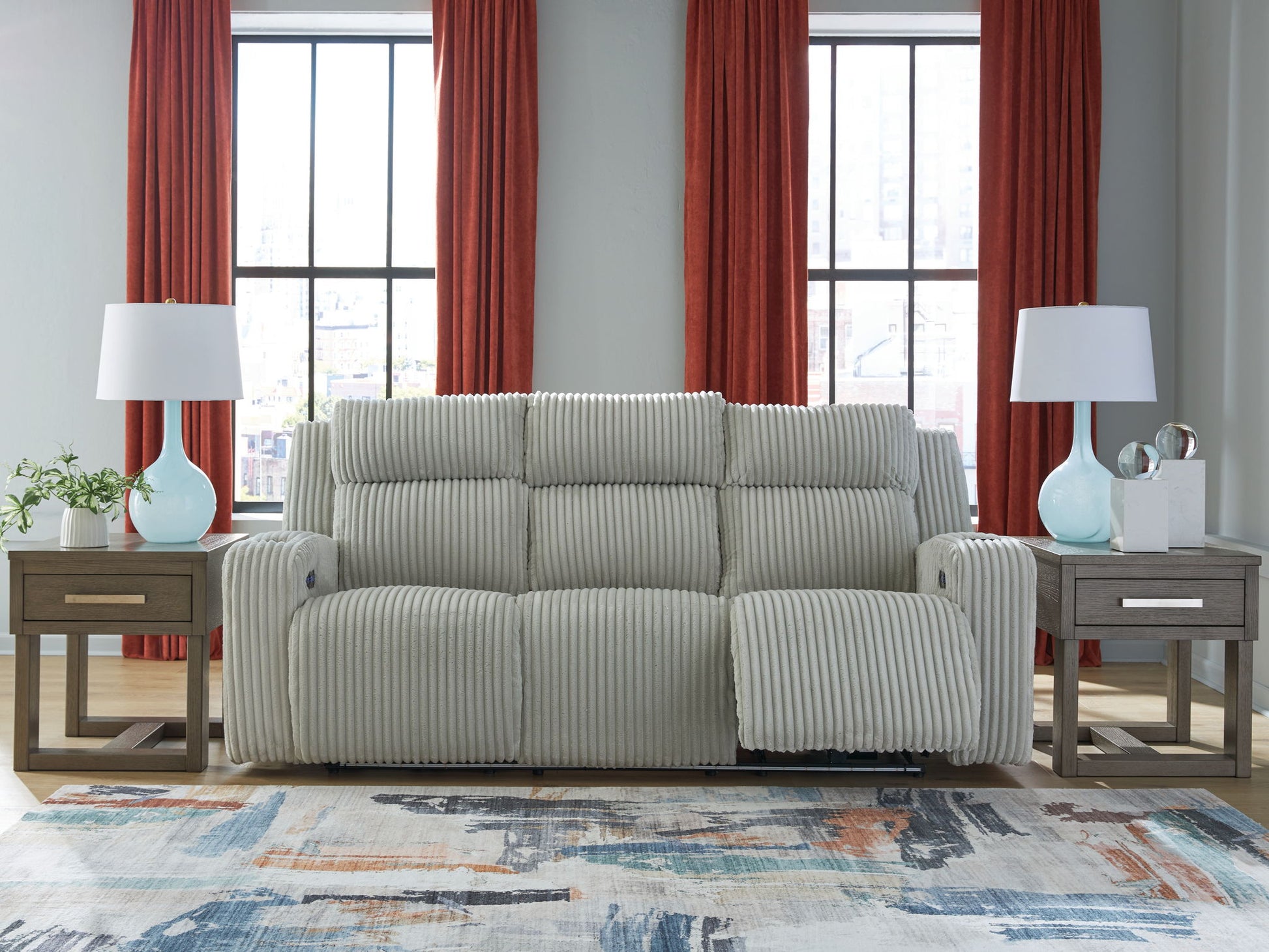 Forest Lake - Power Reclining Sofa With Adj Headrest - Hornell Furniture Outlet