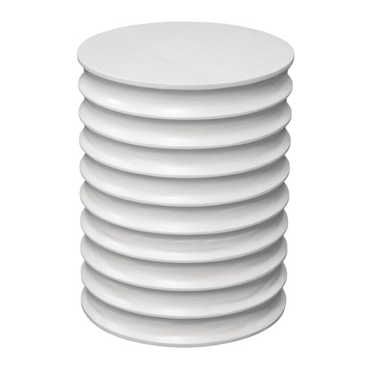 Griffin - Side Table - White - Hornell Furniture Outlet