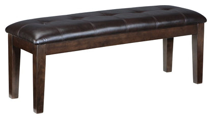 Haddigan - Dark Brown - Large UPH Dining Room Bench - Hornell Furniture Outlet