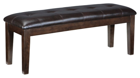 Haddigan - Dark Brown - Large UPH Dining Room Bench - Hornell Furniture Outlet