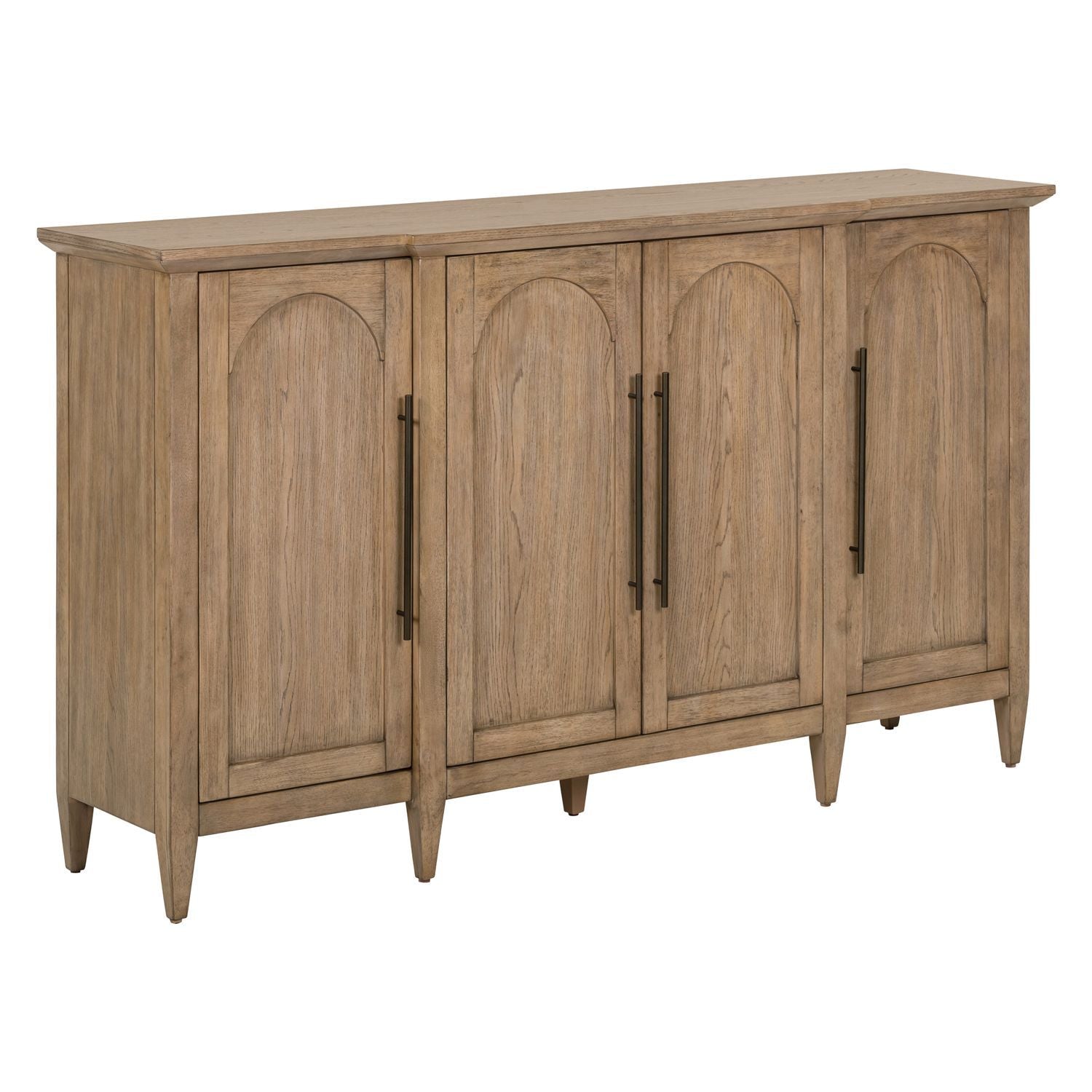 Pavilion - 4 Door Accent Cabinet - Brown - Hornell Furniture Outlet