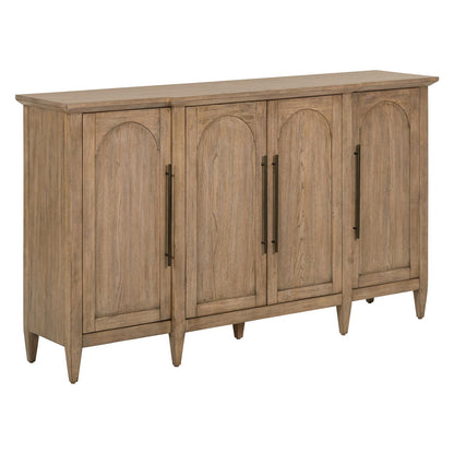 Pavilion - 4 Door Accent Cabinet - Brown - Hornell Furniture Outlet