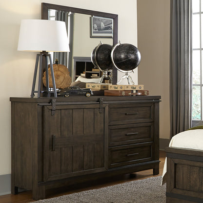 Thornwood Hills - Panel Bed, Dresser & Mirror - Hornell Furniture Outlet