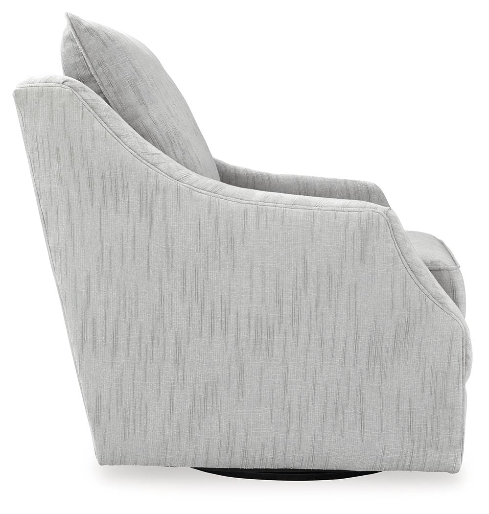 Gubbins - Swivel Accent Chair - Gray - Hornell Furniture Outlet