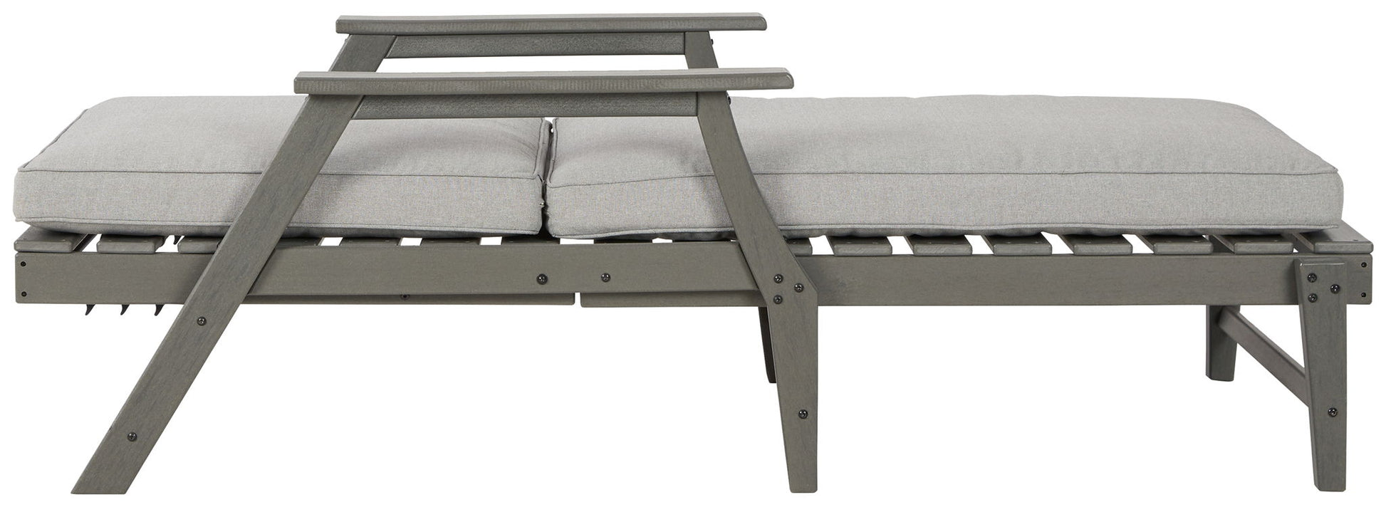 Visola - Gray - Chaise Lounge with Cushion - Hornell Furniture Outlet