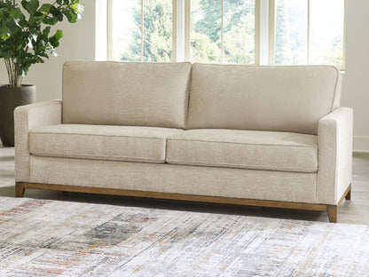 Arendale - Desert - Sofa With Dark Cushions - Hornell Furniture Outlet