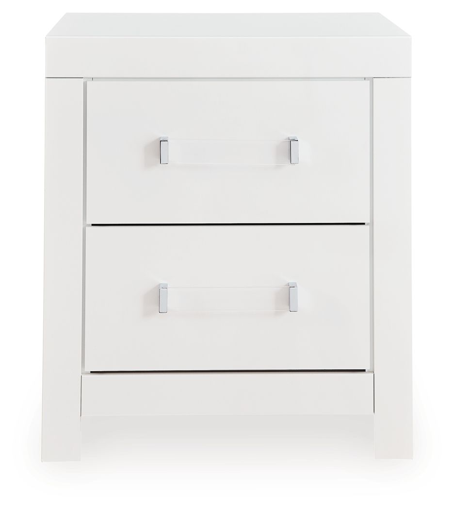 Maeling - Two Drawer Night Stand - Hornell Furniture Outlet