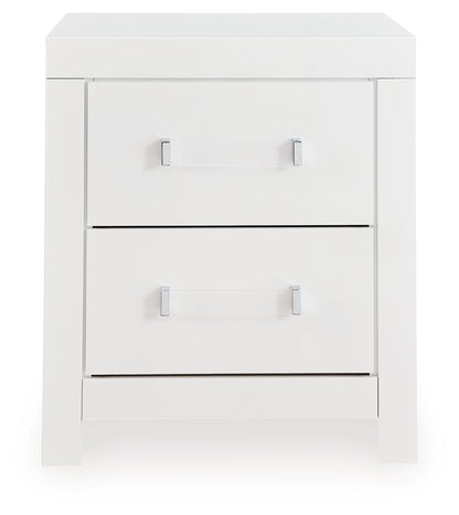 Maeling - Two Drawer Night Stand - Hornell Furniture Outlet