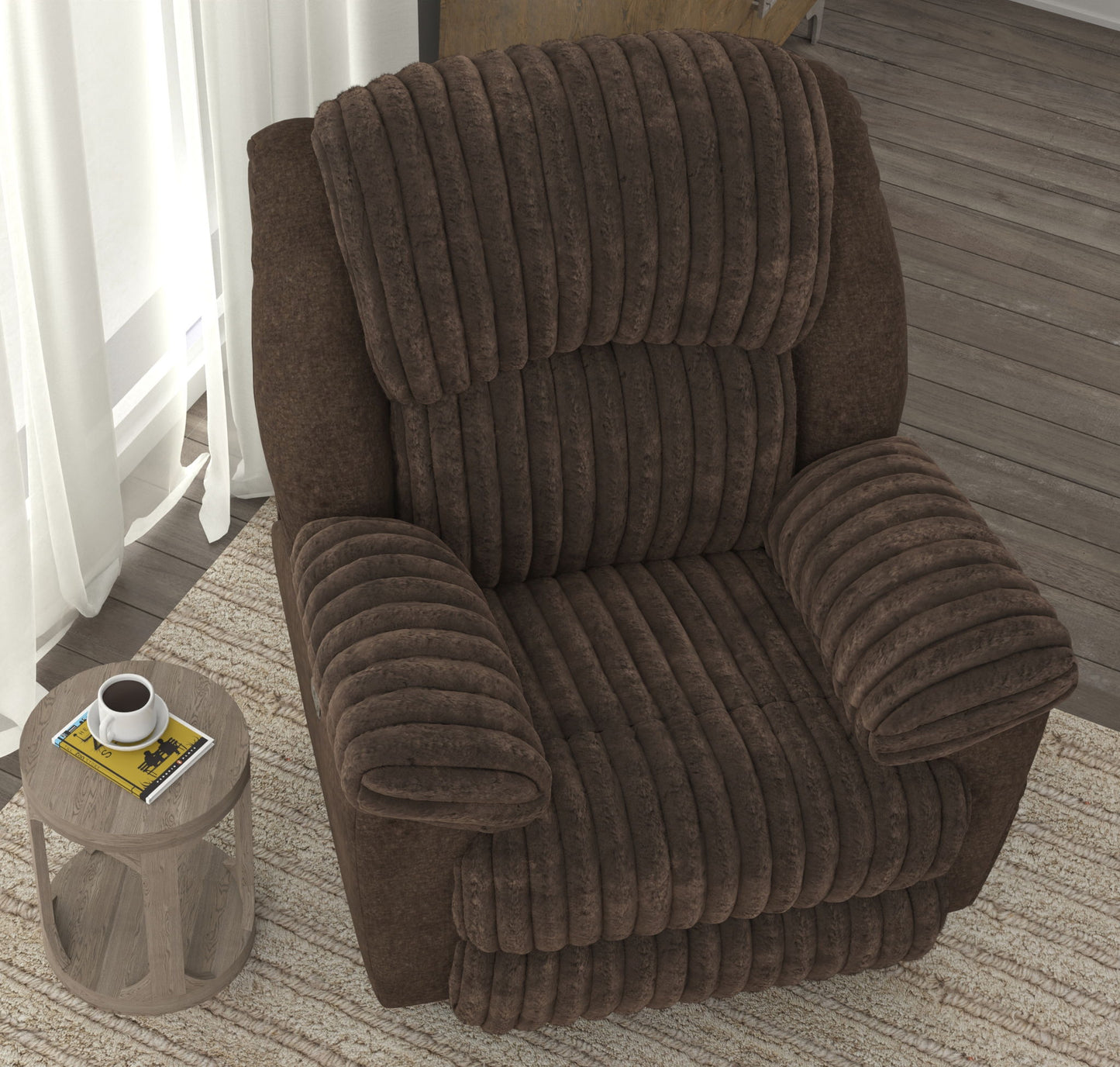 Shaggy - Power Lay Flat Recliner With Zero Gravity - Hornell Furniture Outlet