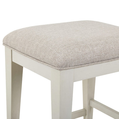 Berkley Square - Upholstered Console Stool (RTA) - Brown - Hornell Furniture Outlet
