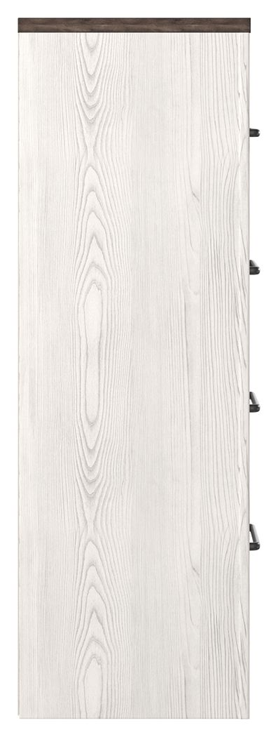 Gerridan - White / Gray - Four Drawer Chest - Hornell Furniture Outlet