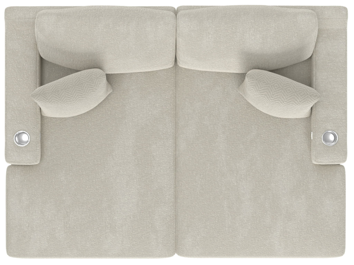 Cozy - 2 Piece Double Wide Chaise With USB Charging Ports - Hornell Furniture Outlet
