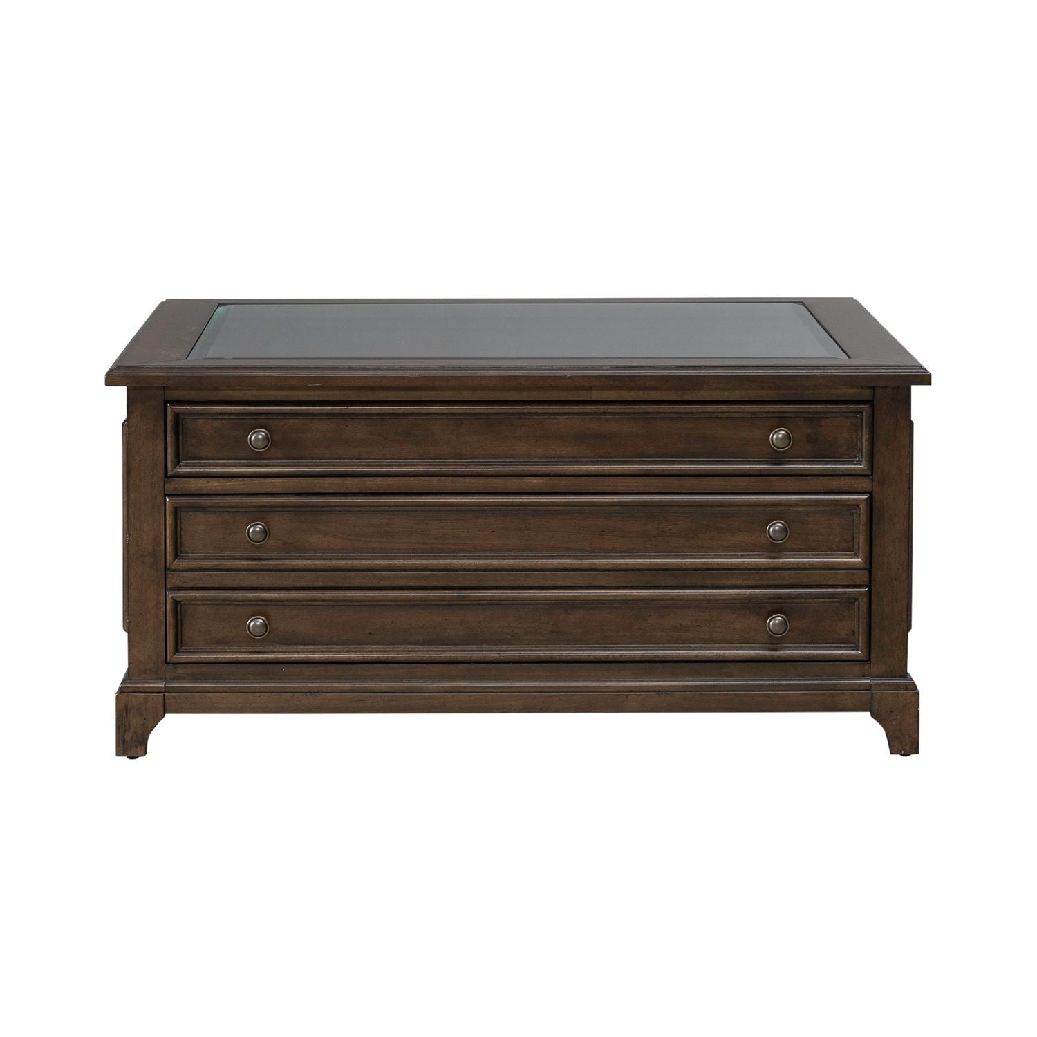 Arden Road - Square Collector Cocktail Table - Satin Cherry - Hornell Furniture Outlet