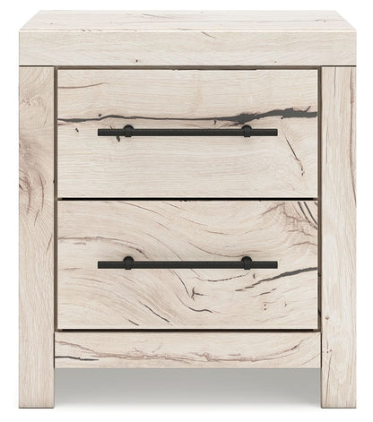 Lawroy - Light Natural - Two Drawer Night Stand - Hornell Furniture Outlet