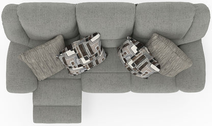 Trifecta - Sofa With 3 Recliners and Drop Down Table - Hornell Furniture Outlet