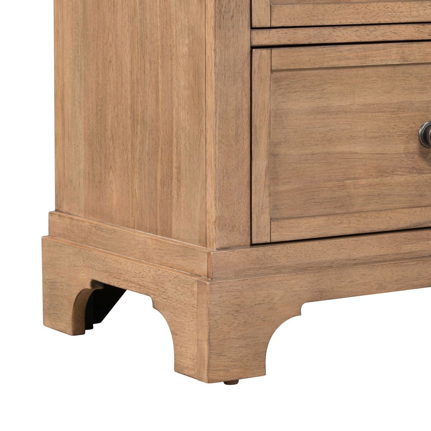 Haven Hills - Nightstand With Charging Station - Camel Beige - Hornell Furniture Outlet
