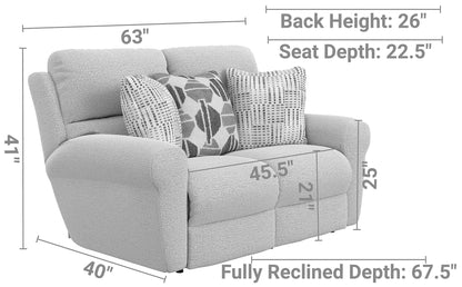 Kellen - Lay Flat Reclining Loveseat - Hornell Furniture Outlet