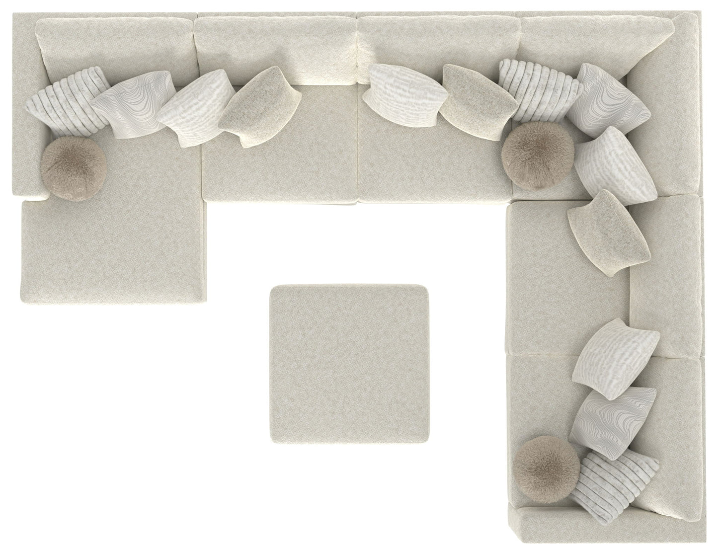 Ritzy - Modular Sofa And Included Cocktail Ottoman - Hornell Furniture Outlet