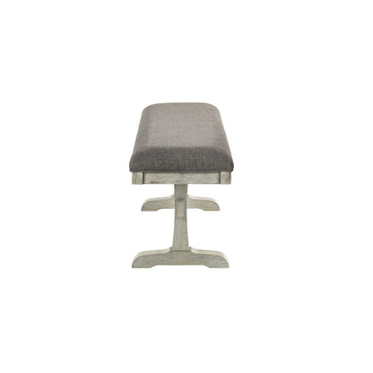 Hallendale - Upholstered Dining Bench (RTA) - White - Hornell Furniture Outlet