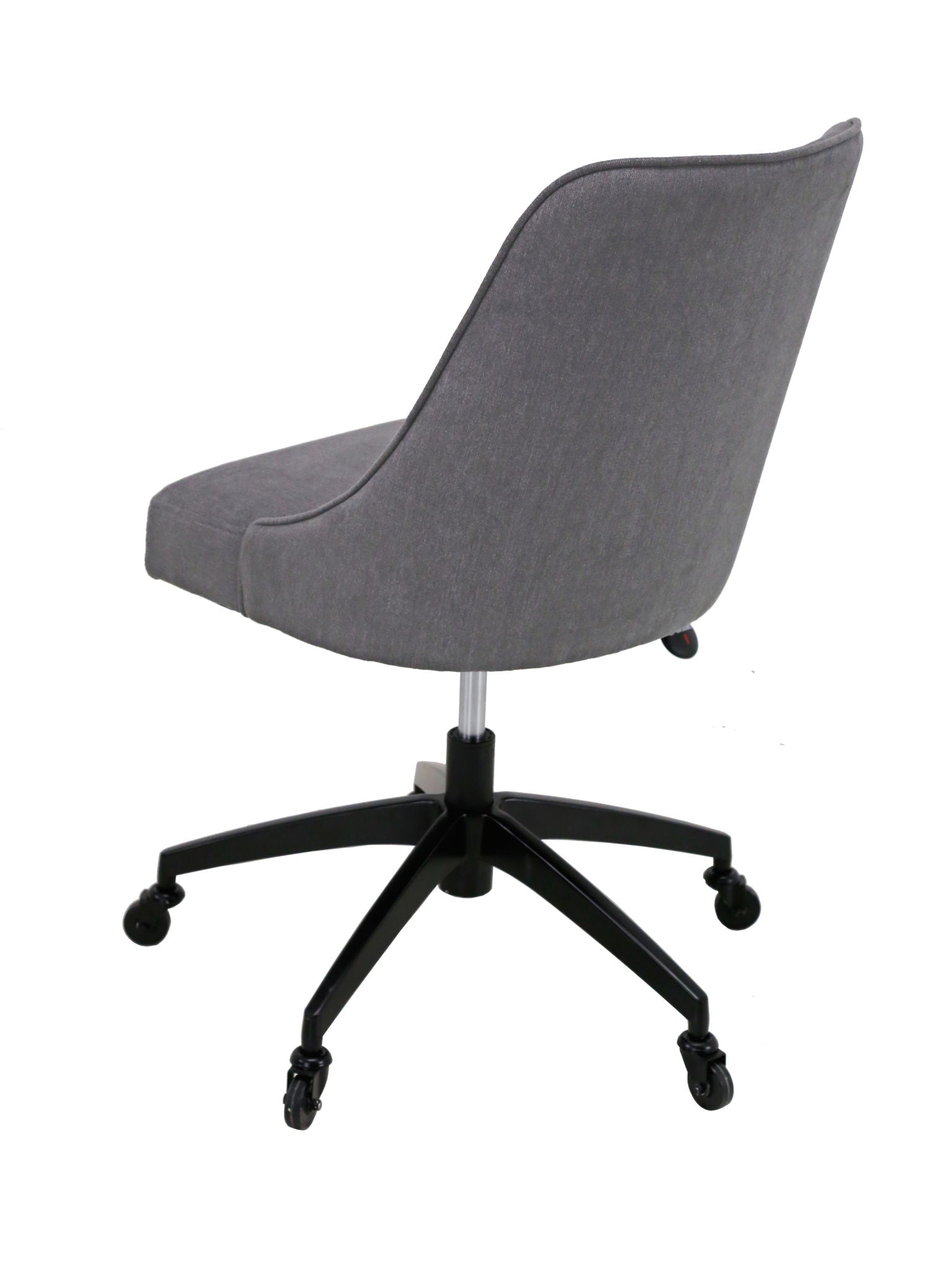 Kinsley - Swivel Upholstered Desk Chair - Dark Gray - Hornell Furniture Outlet