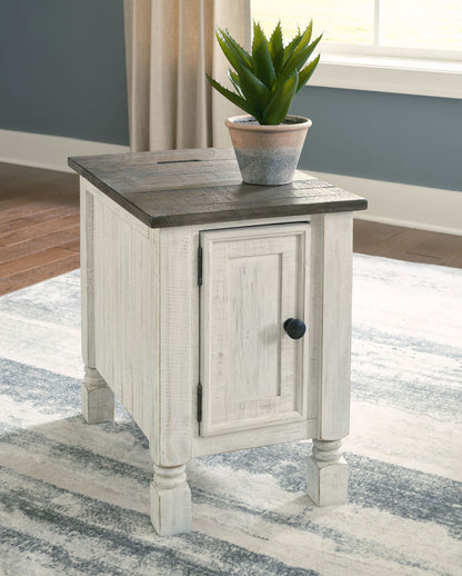 Havalance - White / Gray - Chair Side End Table - Hornell Furniture Outlet
