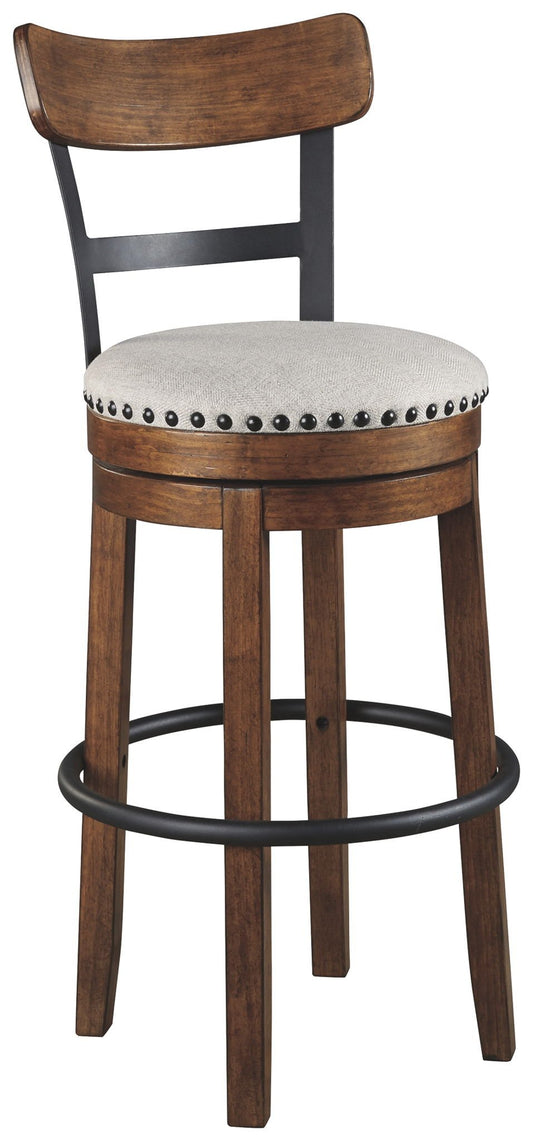 Valebeck - Tall Upholstered Swivel Barstool - Hornell Furniture Outlet