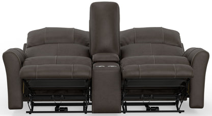 Fredda - Power Recliner Console Loveseat - Hornell Furniture Outlet