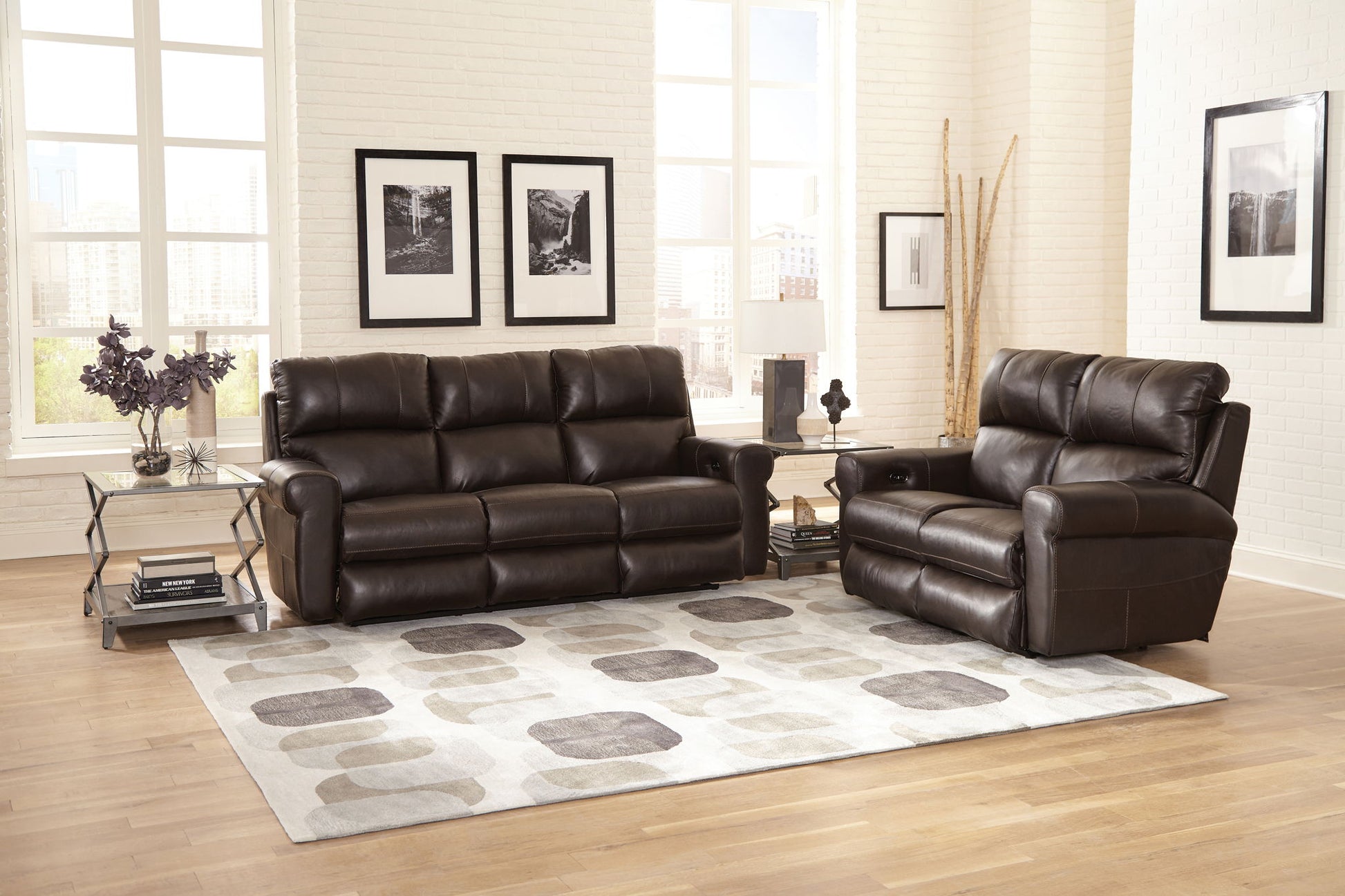 Torretta - Power Lay Flat Reclining Loveseat - Hornell Furniture Outlet