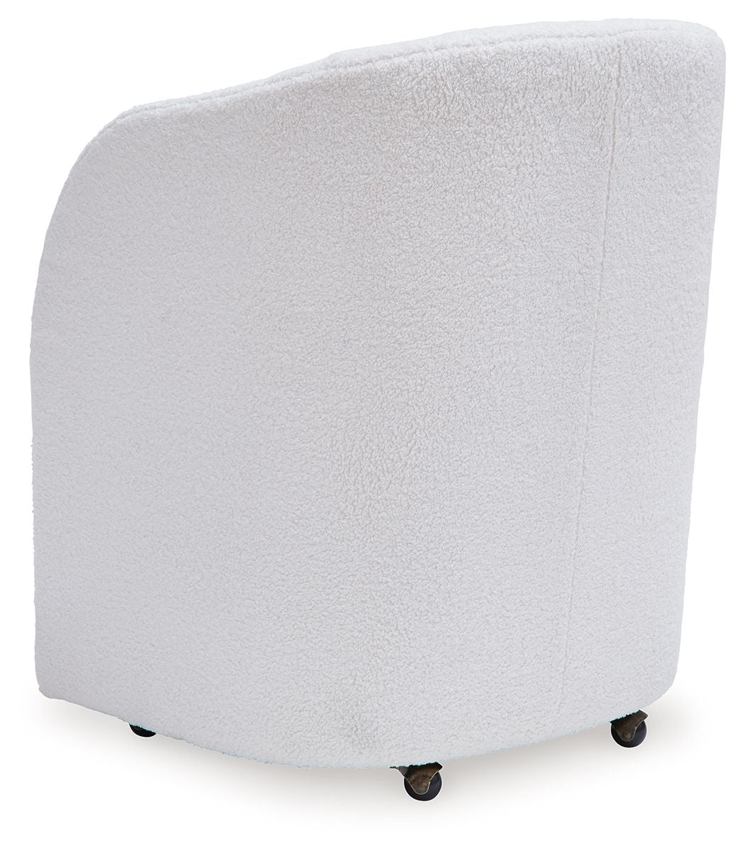 Rowanbeck - Ivory - Dining Upholstered Arm Chair (Set of 2) - Hornell Furniture Outlet