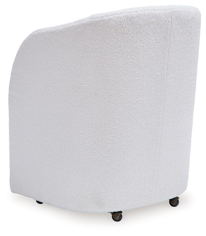 Rowanbeck - Ivory - Dining Upholstered Arm Chair (Set of 2) - Hornell Furniture Outlet